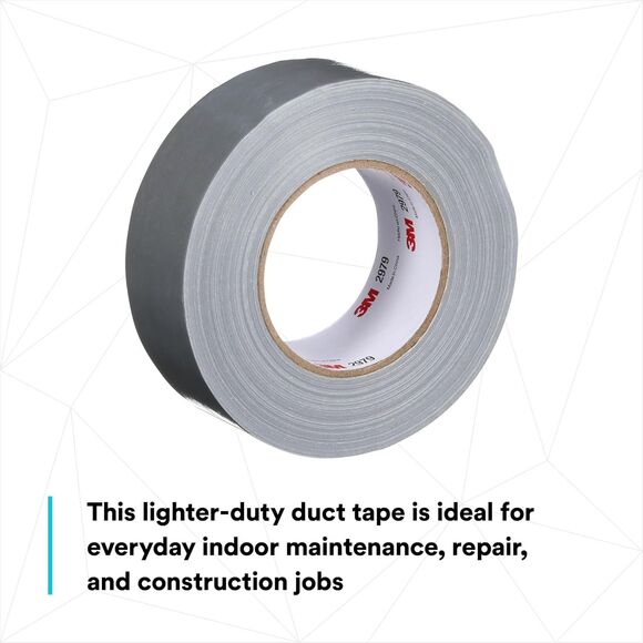 3M 2979 Contractor Grade Multi‑Use Duct Tape Silver 1.88in x 60yd 7.0mil - Picture 4 of 11
